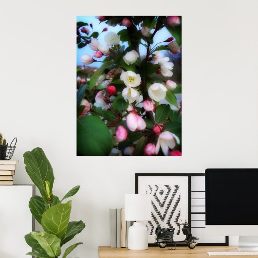 Poster Fleur de cerise (Bureau à domicile)