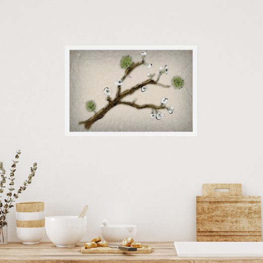 Poster Fleur de cerise (Cuisine)