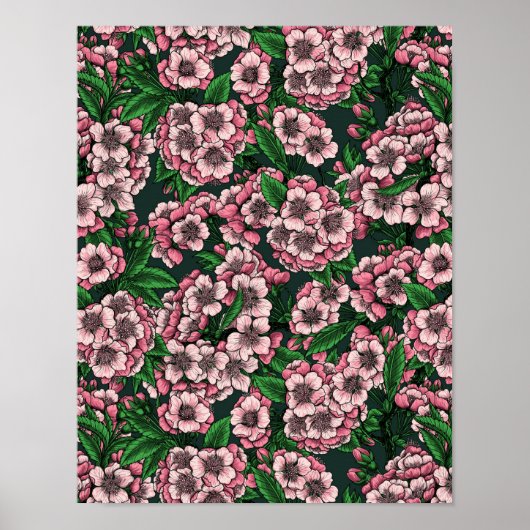 Poster Fleur de cerisier 2 (Devant)