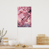 Poster Fleur de cerisier - Aquarelle botanique (Cuisine)