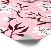 Poster Fleur de cerisier blanc (Coin)
