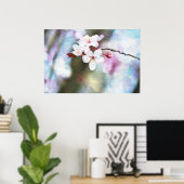 Poster Fleur de cerisier peint (Bureau à domicile)