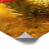 Poster Fleur de chardon violet Gros plan (Coin)