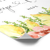 Poster Fleur de citrons signe Fête des mariées Recette Ca (Coin)