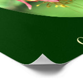 Poster Fleur de colonne sauvage Ajouter votre texte (Coin)