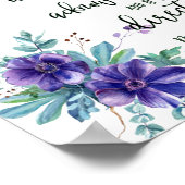 Poster Fleur de confiance dans le Seigneur (Coin)