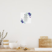 Poster Fleur de confiance dans le Seigneur (Cuisine)