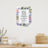 Poster Fleur de confiance dans le Seigneur   (Cuisine)