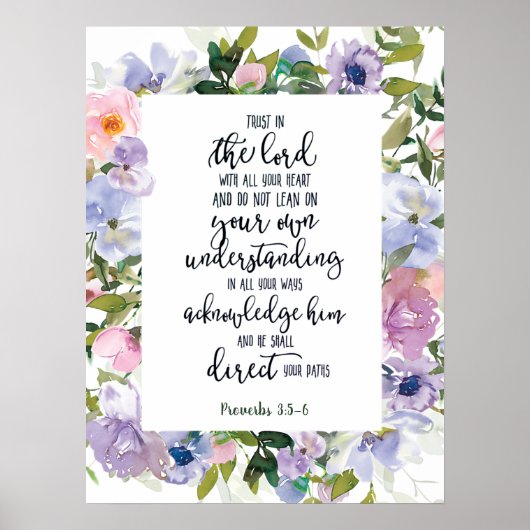 Poster Fleur de confiance dans le Seigneur   (Devant)