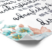 Poster Fleur de confiance dans le Seigneur (Coin)