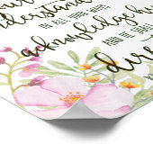 Poster Fleur de confiance dans le Seigneur (Coin)