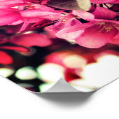 Poster Fleur de crabe rose profond (Coin)