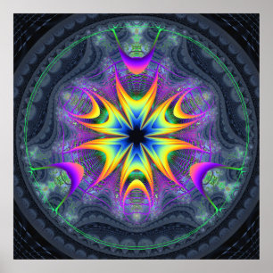 Poster 'Fleur de cycle de vie'