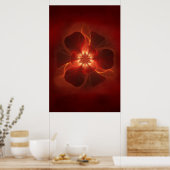 Poster Fleur de feu Fractal Art (Cuisine)