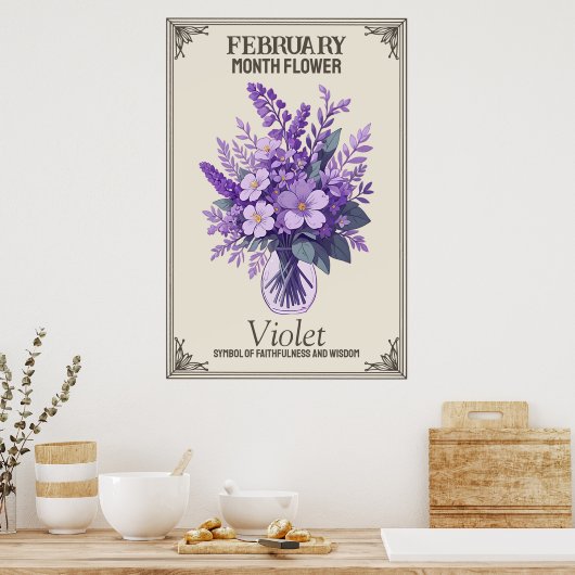 Poster Fleur de février (Cuisine)