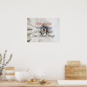 Poster Fleur de fitness poétique ! (Cuisine)