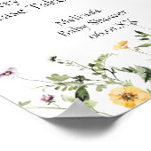 Poster Fleur de jardin sauvage faveurs prendre un signe (Coin)