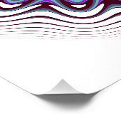 Poster Fleur de kaléidoscope multicolore (Coin)