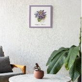 Poster Fleur de la Passion Pourpre Passionnée