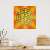 Poster Fleur de la vie Motif 5 (Cuisine)