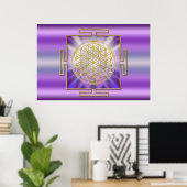 Poster Fleur De La Vie Yantra (Bureau à domicile)