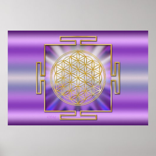 Poster Fleur De La Vie Yantra (Devant)