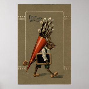 Poster Fleur de lapin de Pâques