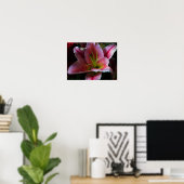 POSTER FLEUR DE LILAS ROSE (Bureau à domicile)