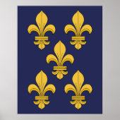 Poster Fleur de lis (Devant)