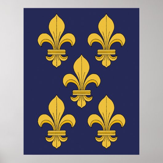 Poster Fleur de lis (Devant)