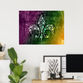 Poster Fleur de Lis (Bureau à domicile)