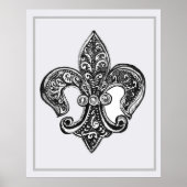 Poster Fleur de Lis (Devant)