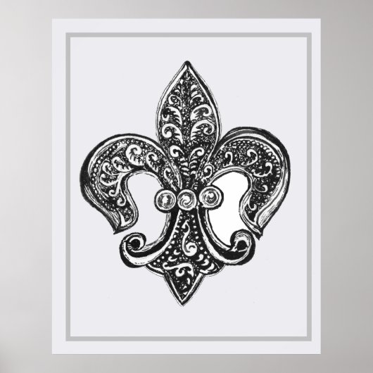Poster Fleur de Lis (Devant)
