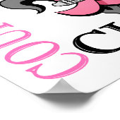 Poster Fleur De Lis 3 Cancer Du Sein (Coin)