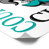 Poster Fleur De Lis 3 Cancer Ovarien (Coin)