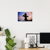 Poster Fleur de Lis à Dusk [Imprimer] (Bureau à domicile)