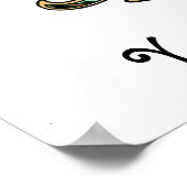 Poster Fleur de Lis avec motif - 07 (Coin)