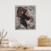 Poster Fleur-De-Lis Great Dane (Cuisine)