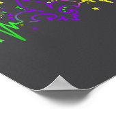 Poster Fleur De Lis Heartbeat Nurse Mardi Gras Carnival M (Coin)