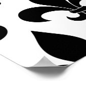 Poster Fleur de lis motif (Coin)