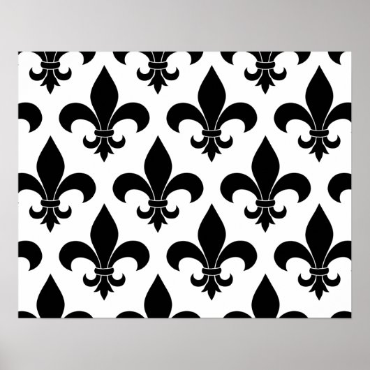 Poster Fleur de lis motif (Devant)