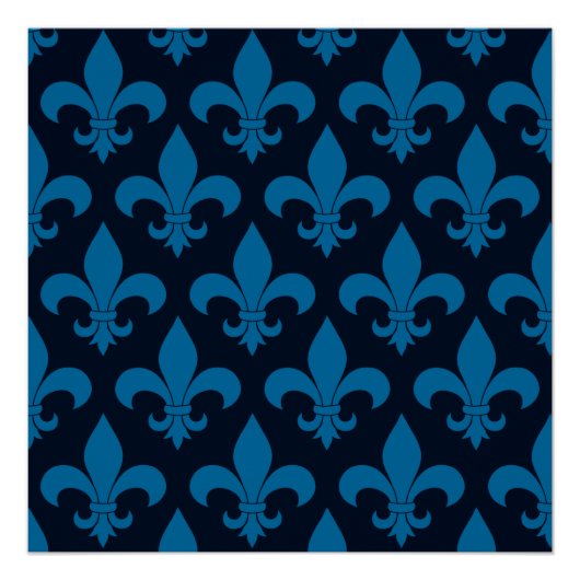 Poster Fleur de lis Motif Classic (Devant)