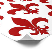 Poster Fleur de lis motif Paris (Coin)