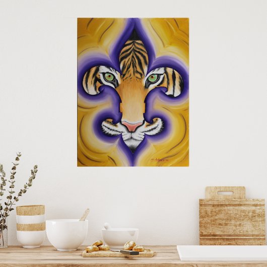 Poster Fleur de lis Tiger (Cuisine)