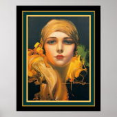 Poster "Fleur de l'Orient" Déco- Rolf Armstrong 16x20 (Devant)
