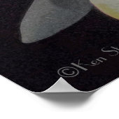 POSTER FLEUR DE LOTUS BLANC ET REFLET (Coin)