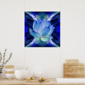 Poster Fleur de lotus bleu (Cuisine)