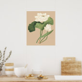 Poster Fleur de Lotus de l'Art Botanique de l'Inde orient (Cuisine)