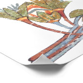 Poster Fleur de Lotus égyptienne antique (Coin)