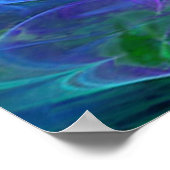 Poster Fleur de lotus fractale rose (Coin)